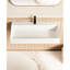Lavabo de salle de bain mural rectangulaire 30 po x 18 po à surface solide blanc mat - et garage spacieux et élégant