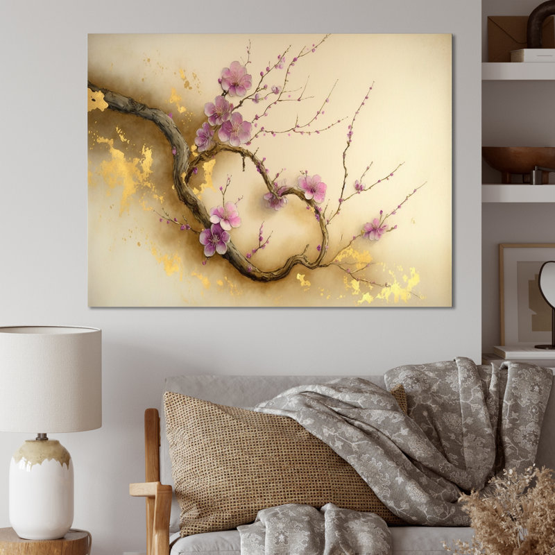 Glam Plants & Flowers Wall Decor on Metal, 12" H x 20" W x 1" D