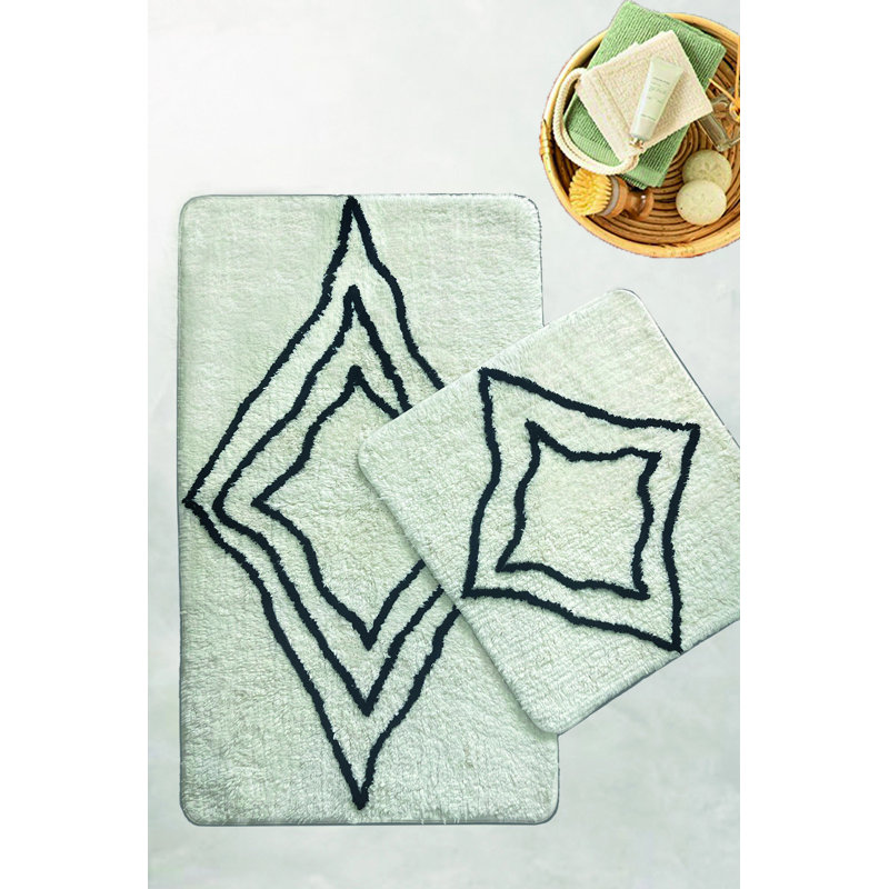 Ensemble de tapis de bain, Vert