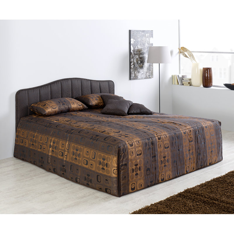 Toland Polyester Striped Bedspread, 140 x 200 cm, Brown