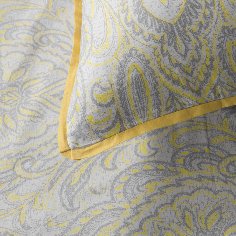  Ensemble de housse de couette réversible en satin de coton