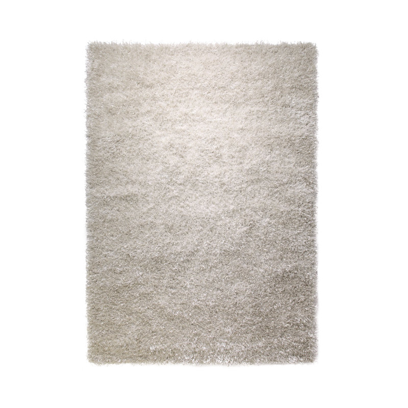 Cool Glamour Hand Tufted White Rug, Rectangle 120 x 180cm