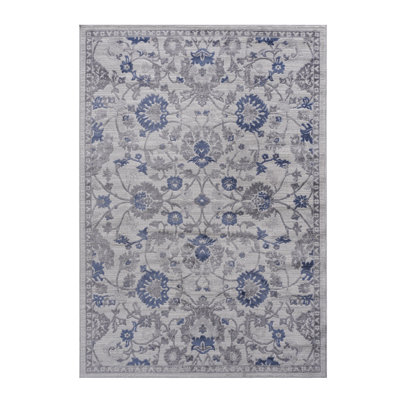 Tapis bleu pour bureau à domicile 5X7