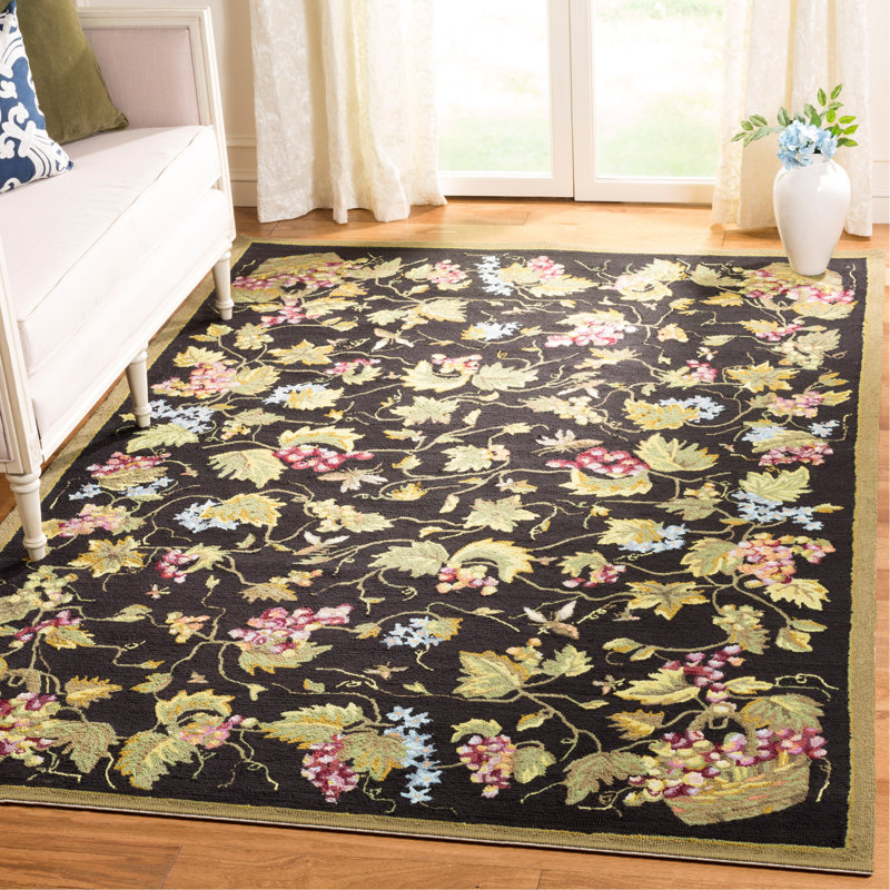 Floral Indoor / Outdoor Rug, Rectangle 6' x 9'