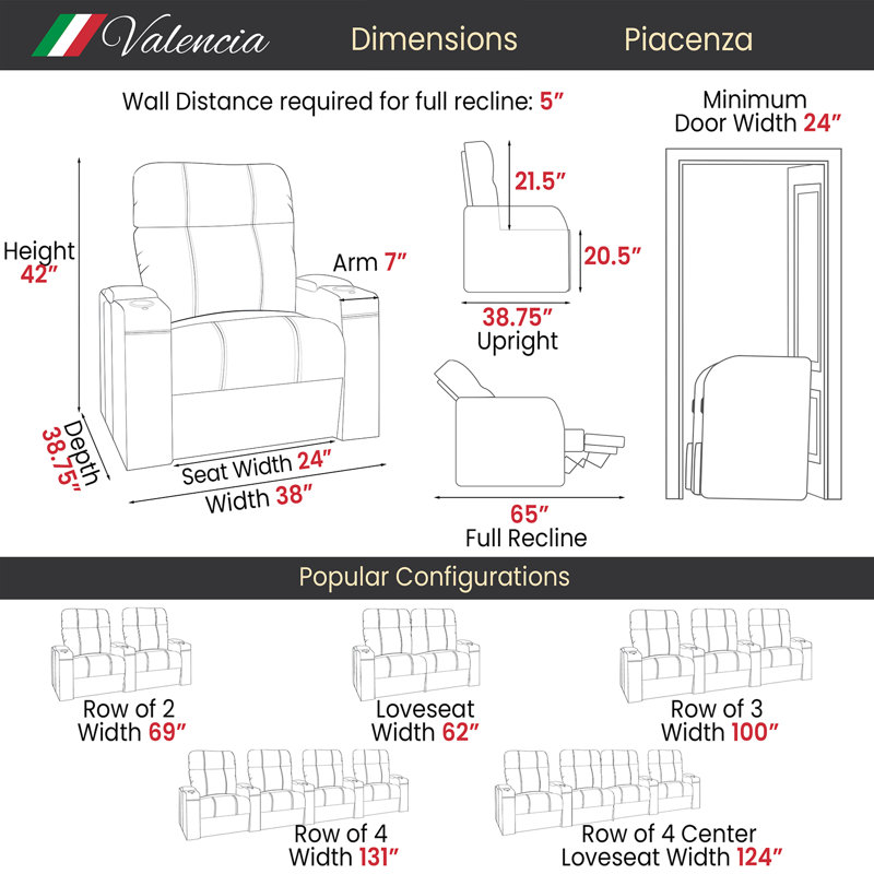 Piacenza Leather Recliner