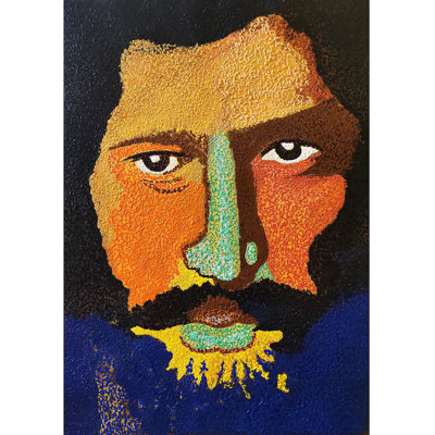 Jesus Face Textured Abstract | Mixed Media On Canvas | Painting By Akash Bhisikar