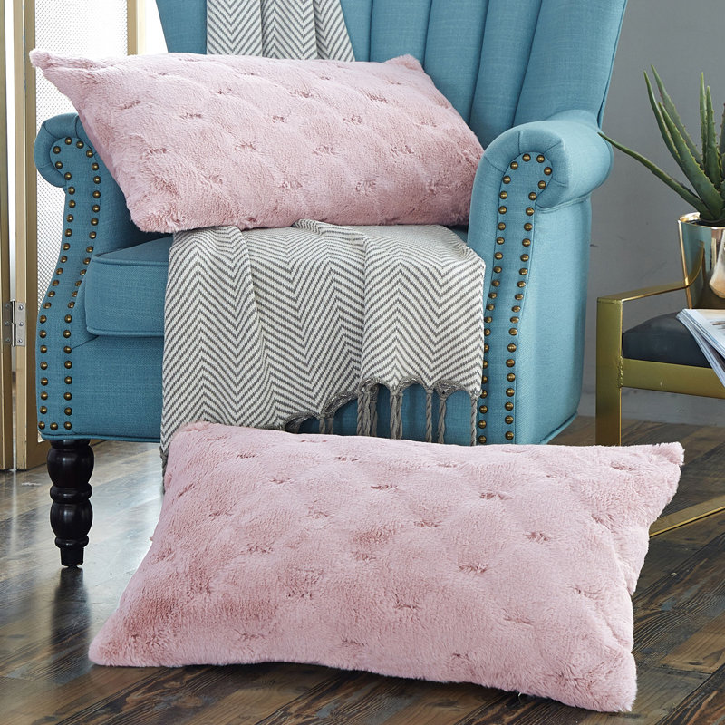 Cushion Cover, Pink, 35.6cm x 66cm