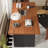 Walnut Rectangular Solid Wood desks-107556657