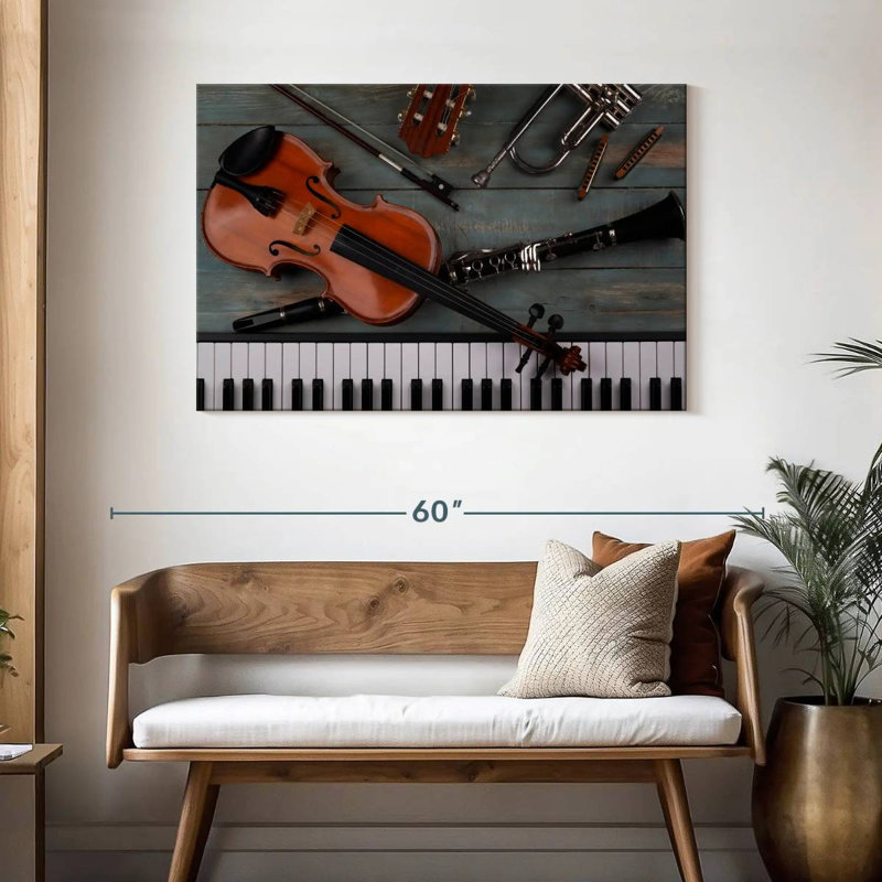 Abarca Various Musical Instruments, 30" H x 45" W