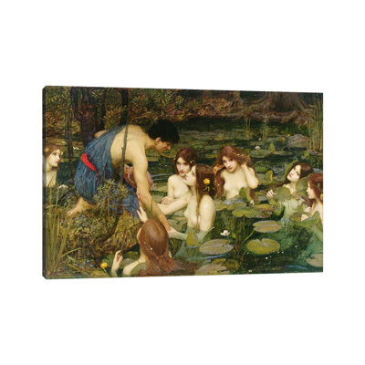 Hylas And The Nymphs, 1896 by John William Waterhouse - Painting on Canvas