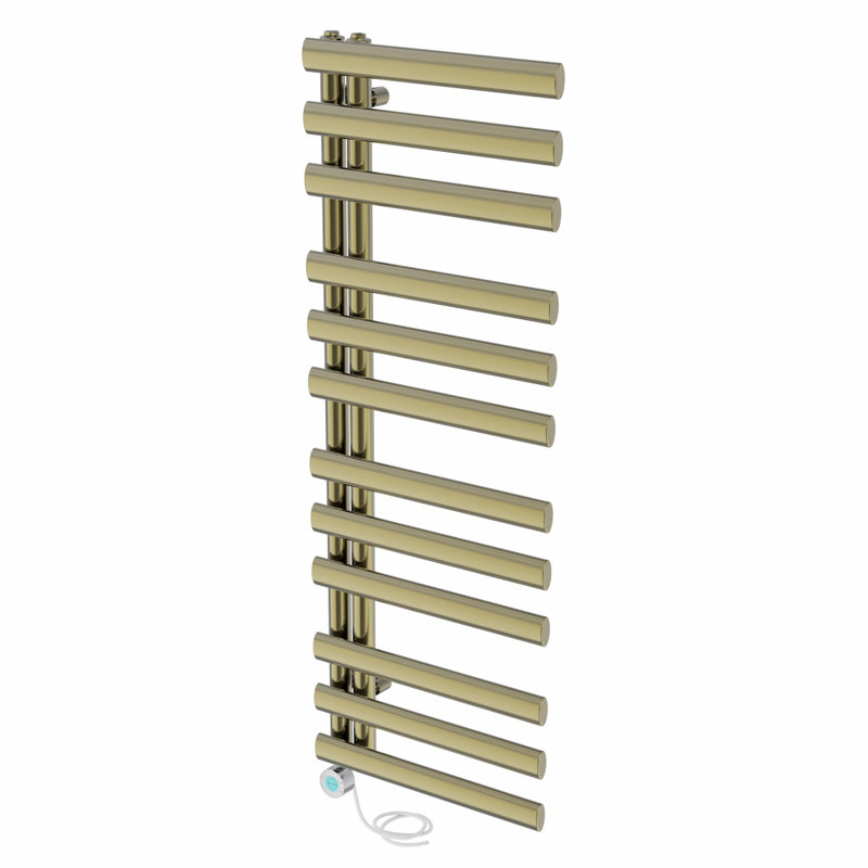 Neida Designer Towel Rail Heated Towel Rails, Brushed Brass