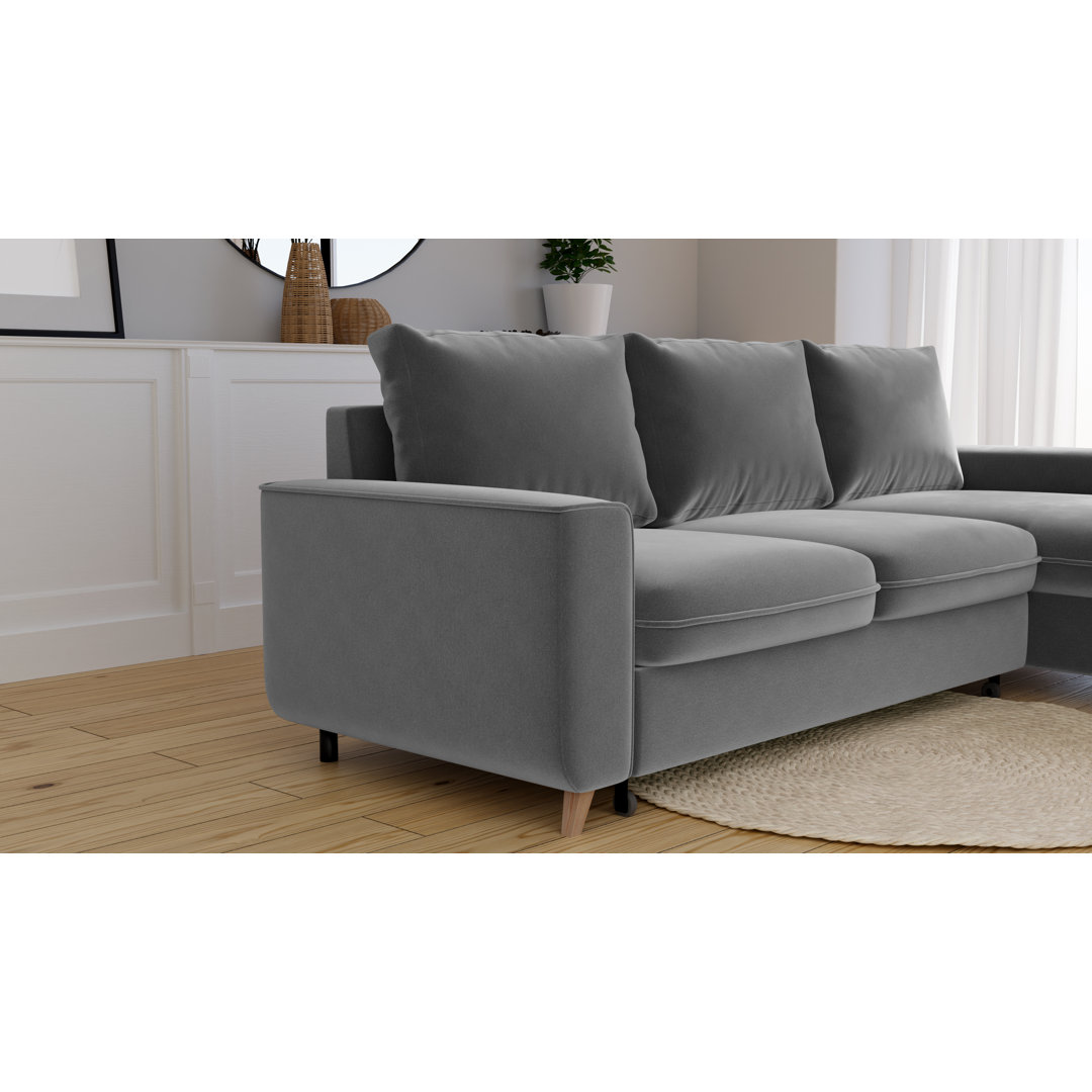 Ecksofa Pugmire mit Bettfunktion