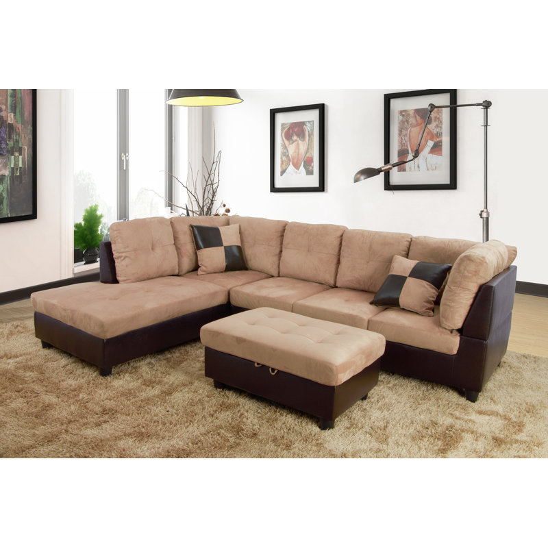 Canapé modulaire avec repose-pieds Juliona