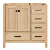 Cambridge Left Offset 36" Single Bathroom Vanity Base Only