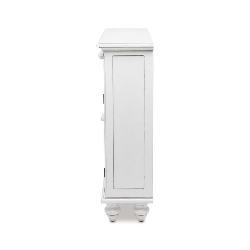 Monaco - Entry Cabinet with Baskets - Blanc Finish