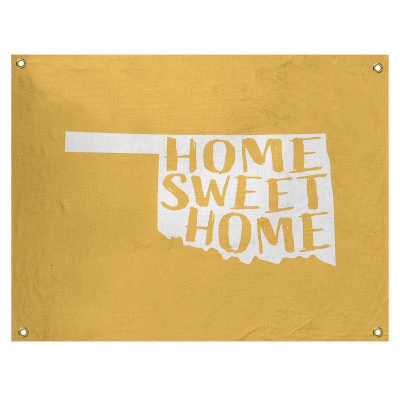Tapisserie murale oklahoma doux pour la maison, H 50 po x l 59 po, Jaune