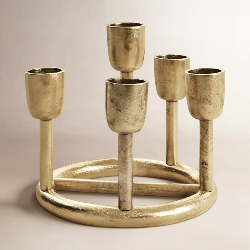 Porte-bougie en aluminium