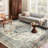 Area Rug Vintage Bohemia Large Persian Non-Slip Washable Rug For Living Room Kitchen Bedroom Living Room Flower Design-2100827002
