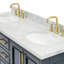 Meuble-lavabo double avec plateau Abshire 61-93359294