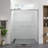 - Finished 56 60" Adjustable Width Double Sliding Shower Enclosure With 1/4"  6Mm  Tempered Glass, Waterproof And For Bathroom Clear Glass Door Hardware, Design
