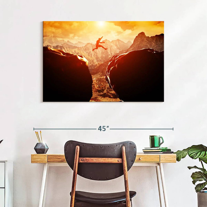 Sireci Extreme Cliff Jumping, 26" H x 39" W
