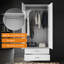180x50x77cm, Hanging and Storage in One, Double Drawer Large Space Wardrobe-484424775