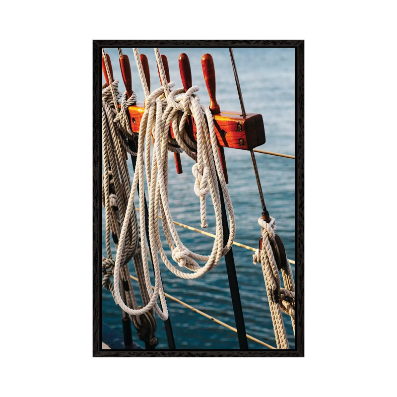 Charleston Sailboat II by Bethany Young - Print on Canvas, 66.04cm H x 45.72cm W x 3.81cm D, Black Framed