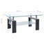Table basse Table de bout Canapé Table Meuble de salon Verre trempé-1536448134