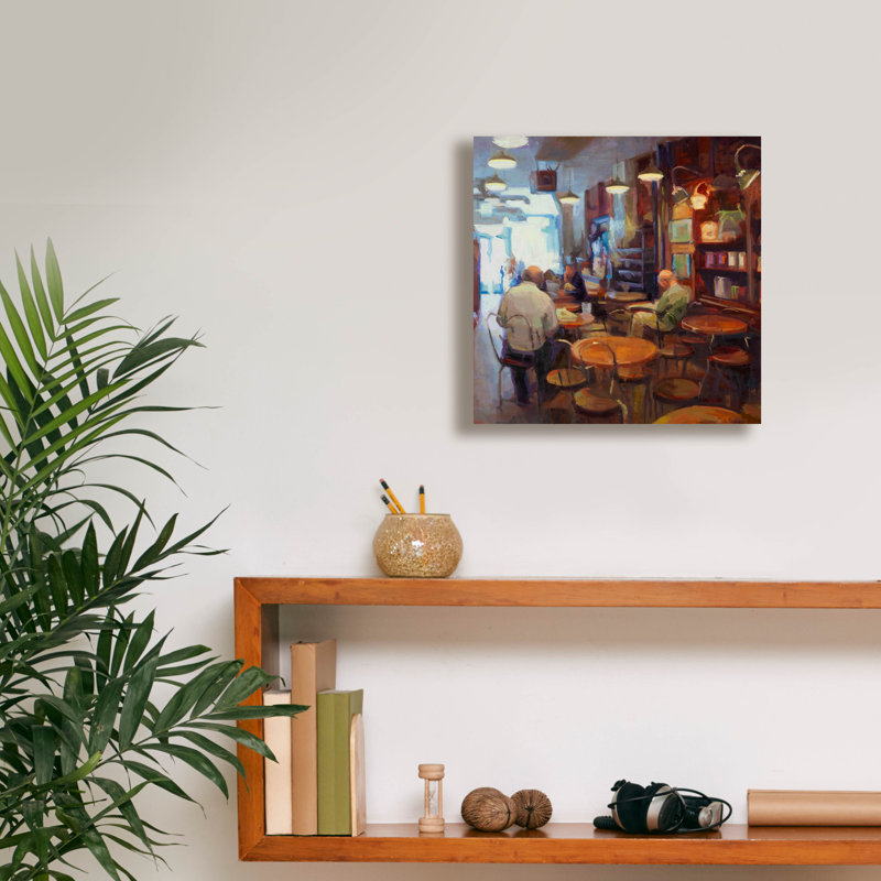  «Café» par Erica Pollock, art mural Norelius, 12 po x 12 po, 12" H x 12" W