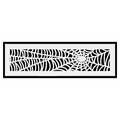 Évent de retour d'air 6 po x 14 po Spooky Gothic (8 po x 16 po au total) thermolaqué