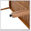 Table de salle à manger d'extérieur en bois d'acacia pour 6 personnes, durable et élégante pour les rassemblements de patio, de jardin et de cour