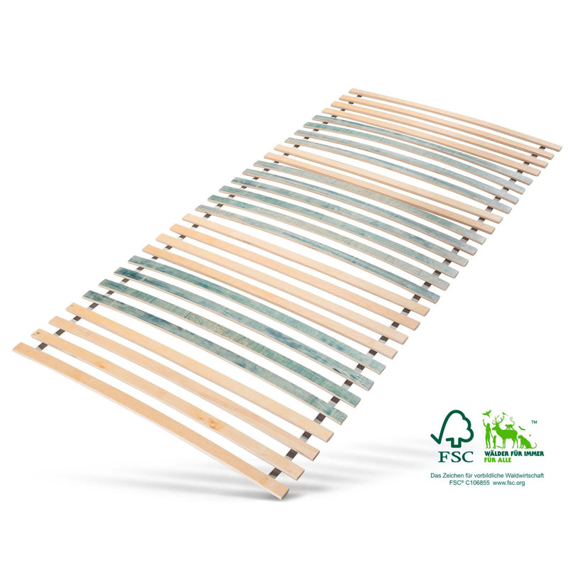 Bed Slats Roll-Up, 4.5cm H x 140cm W x 200cm D