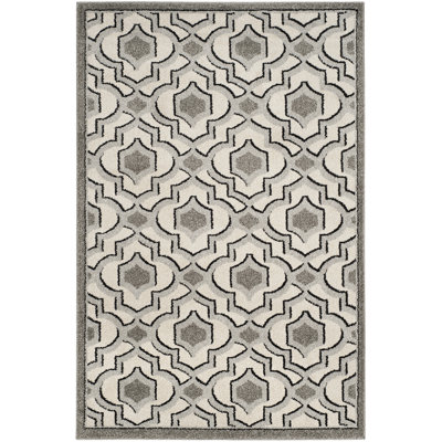 Ammundsen Geometric Ivory/Gray Area Rug