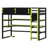 Multifunctional Loft Bed with Integrated Workstation, Side Organization Rack, Extensive Shelving, and Customizable RGB Lighting-189461109