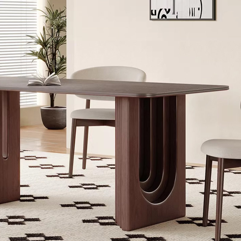 New Chinese Style Solid Wood Dining Table, 29.52"H x 62.99"L x 31.49"W