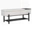 Banc de rangement rembourré Farmhouse avec compartiment caché, banc d'entrée moderne pour le salon, le vestibule et les couloirs-742660716