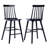Hani 24'' Wide Square Seat Sleek Solid Wood Slat High Back Counter Height Bar Stool-1740990590