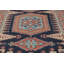 Tapis bleu foncé à motif géométrique Viss 6 x 9