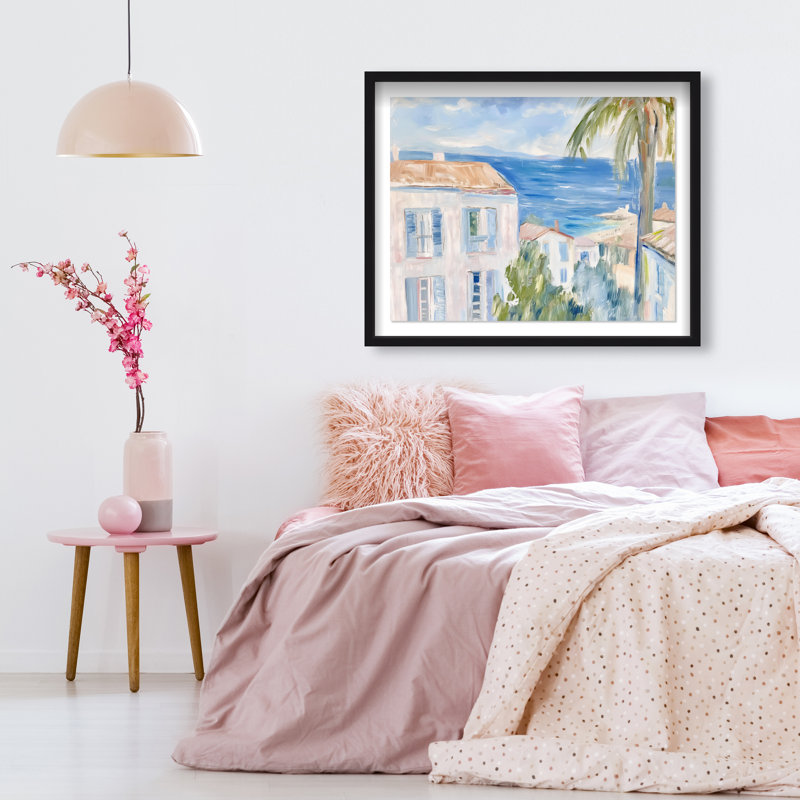 Henri Matisse Interpreted Town I Shadowbox Nautical & Beach Print by Oliver Gal, Black Frame, 20 x 16, 25.5"H x 31.5"W
