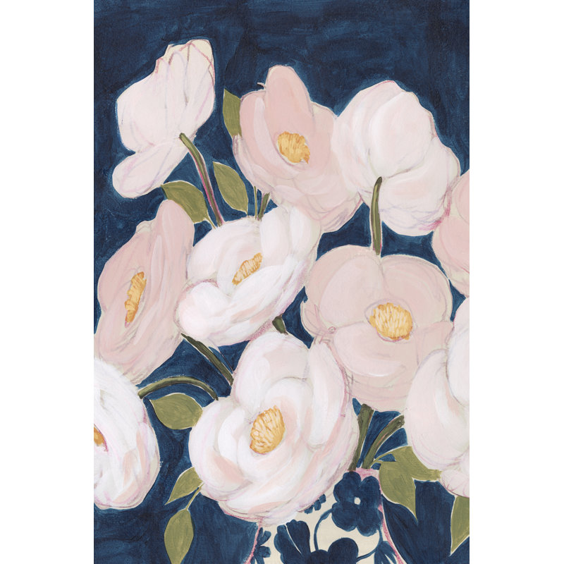 Florescence I by Grace Popp - Painting, 76cm H x 51cm W, Black Floater Framed