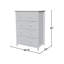 Commode 4 tiroirs Calumet Heimann-412982346