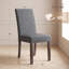 Chaises de salle à manger rembourrées en lin Bontrager-742460132