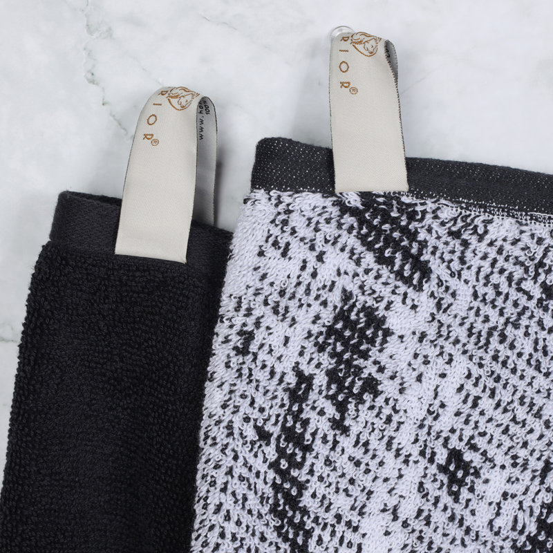 Ensemble de serviettes 100% coton à séchage rapide 500 g / m² Kreager 500 g / m², Noir, noir, noir, noir