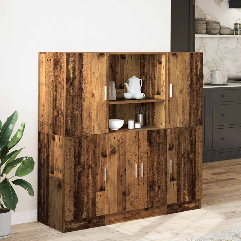 2 131.5cm Kitchen Pantry, Reclaimed Wood
