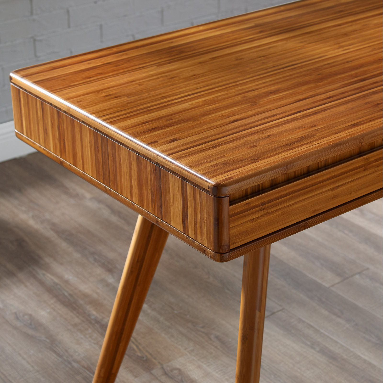 Lacey 60 " Writing Desk, Amber