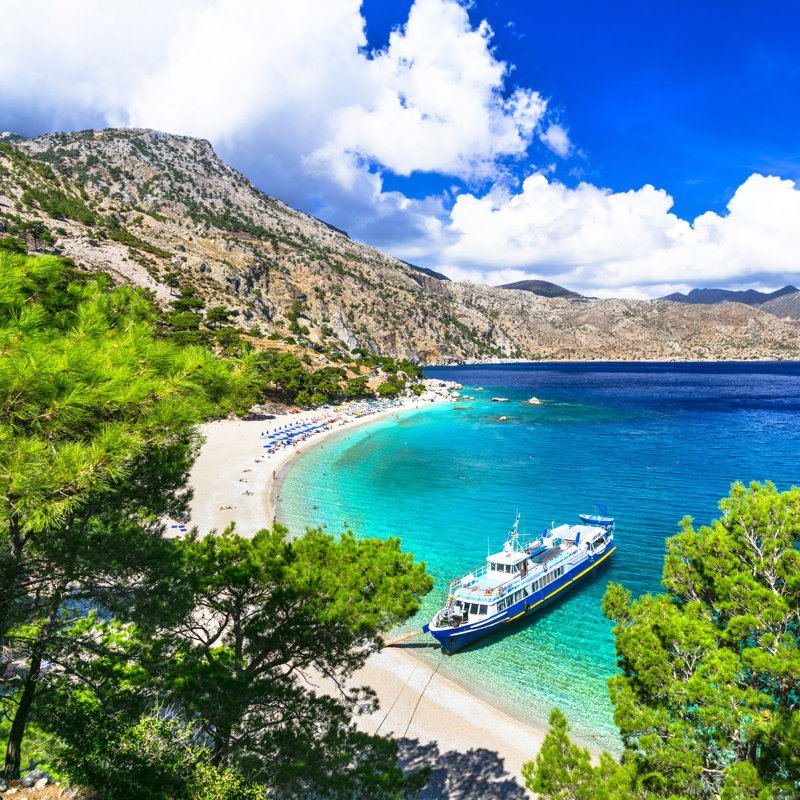 Karpathos Island, Greece by Freeartist - Wrapped Canvas Print, 122cm H x 122cm W x 3.8cm D