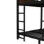 Lit superposé double au-dessus de double / lit mezzanine en métal et lits plateforme en métal, avec clôture de sécurité surélevée, couleur bois rétro-1853861301-1853861302