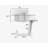 End Table Mobile Rolling Laptop Stand with Tilting Overbed Tray and Adjustable Height for Bedside Use-2117049813
