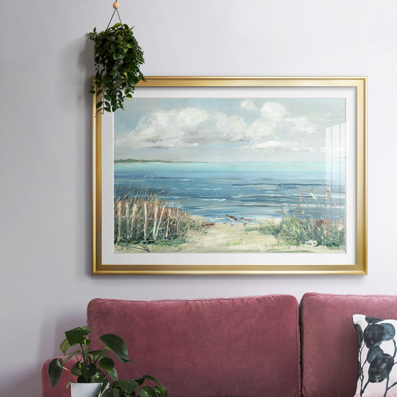 Lived Cove, reproduction d'art encadrée, Or, H 19 po x l 27 po x P 1,5 po