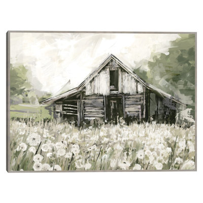 «Dandelion Barn» par Studio Arts, reproduction d'art sur toile